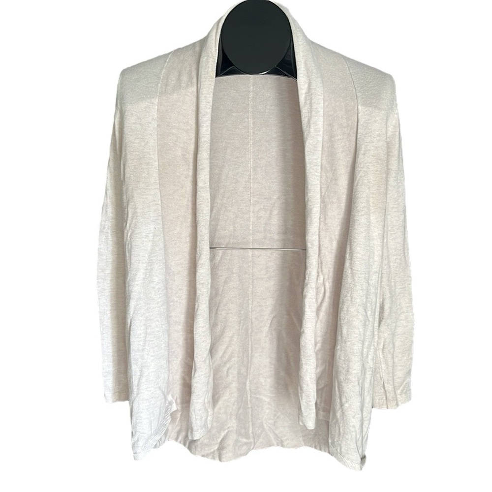 Zara Knit beige open front cardigan